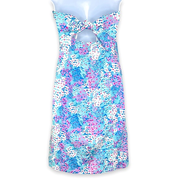 Lilly Pulitzer Franco Strapless Dress in Dot Dot Hop Print Size 8 - Picture 3 of 10